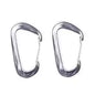 1/2Pcs Outdoor Multi-Function Climbing Hook Aluminum Alloy Camping Rock Climbing Safety D-Type Spring Hook Climbing Hook