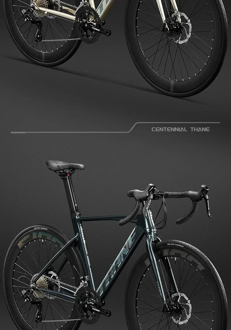 700C curved handle road bicycle 27 speed oil disc brake gravel bike ultralight aluminum alloy frame Road Racing bicicleta aldult