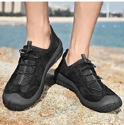 Summer Men Outdoor Shoes For Hiking Tourism Trekking Walking Sneakers Climbing Mountain Trail High Quality