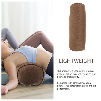 Yoga Throw Pillow Lumbar Pillow Yoga Pillow For Beginner Cylinder Pillow High-density Pillow Yoga Fitness Equipment 2025 New