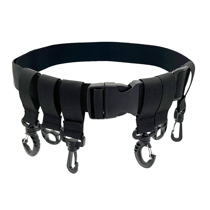 Shawto Multi-function Nylon Belt Rod Holder Portable Pole Inserter Fishing Rod Pesca Rack Quick Belt Holder Inserting Device