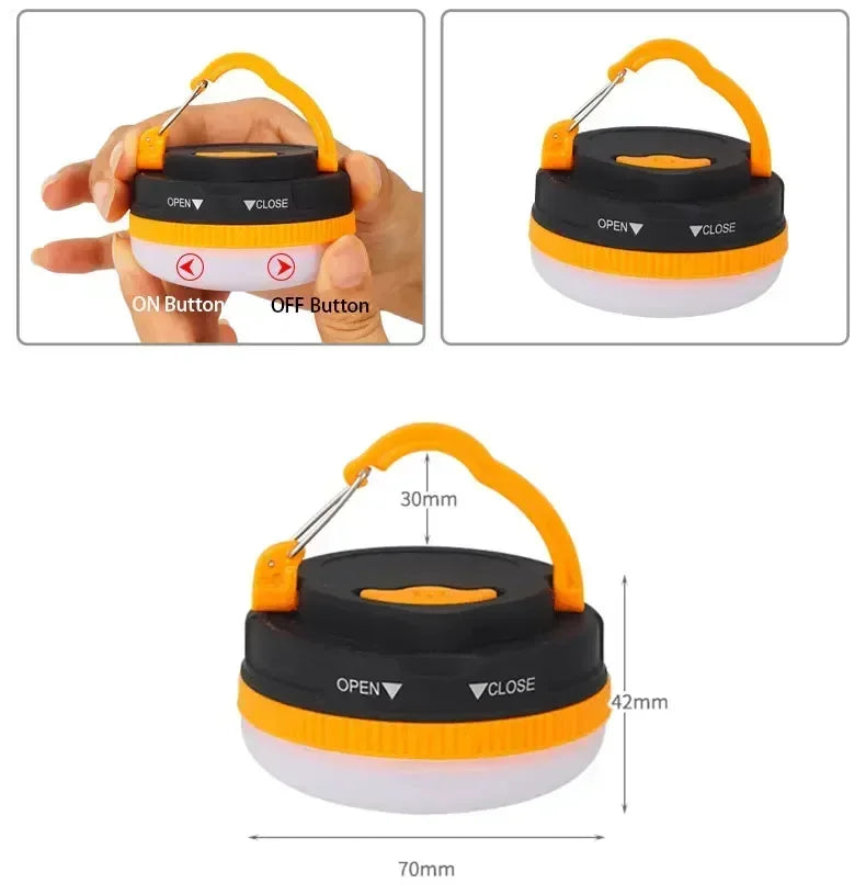 10W 1800MAH COB+LED Camping Lantern USB Rechargeable High Power Portable Tents Lamp Outdoor Hiking Night Fishing Hanging Lamp