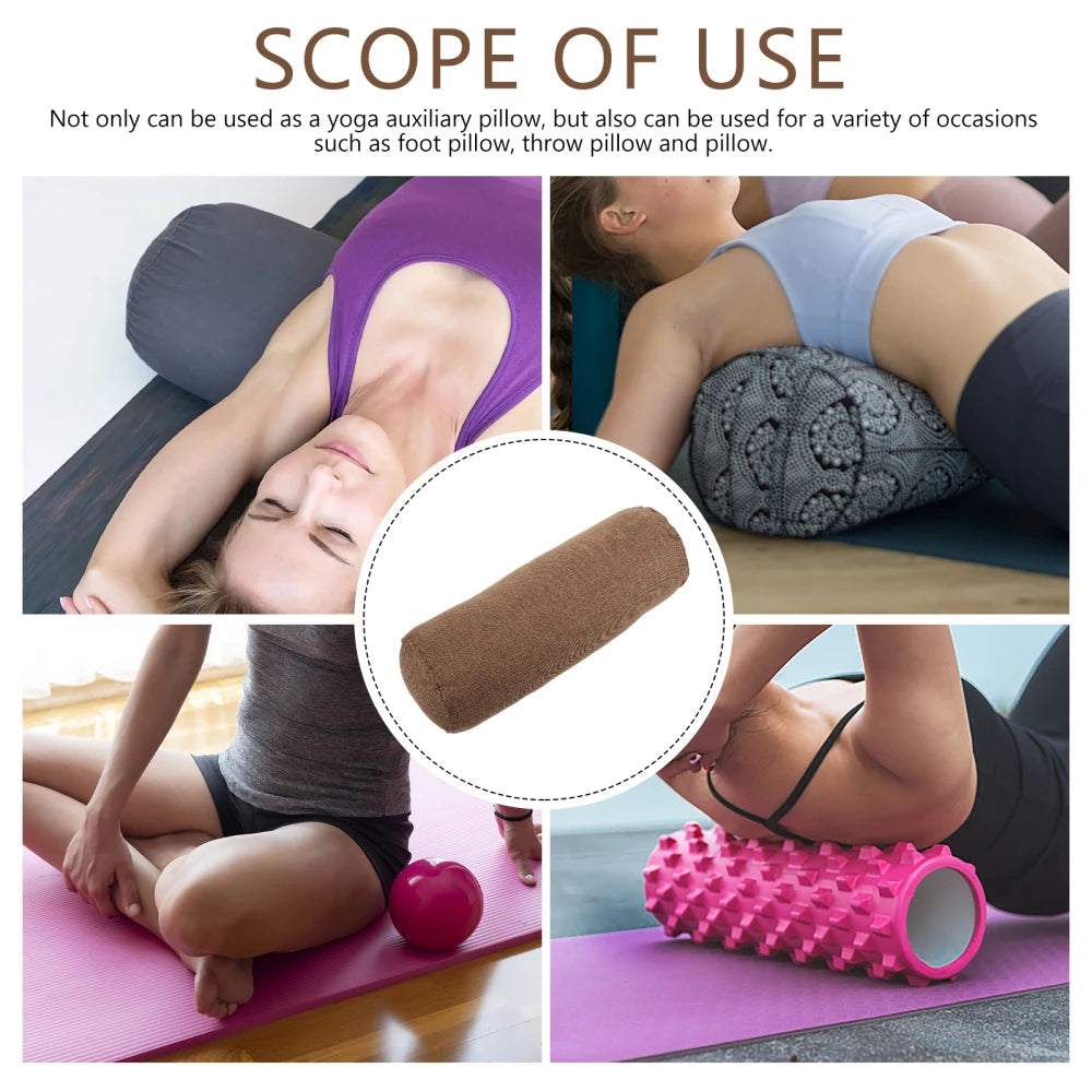 Yoga Throw Pillow Lumbar Pillow Yoga Pillow For Beginner Cylinder Pillow High-density Pillow Yoga Fitness Equipment 2025 New