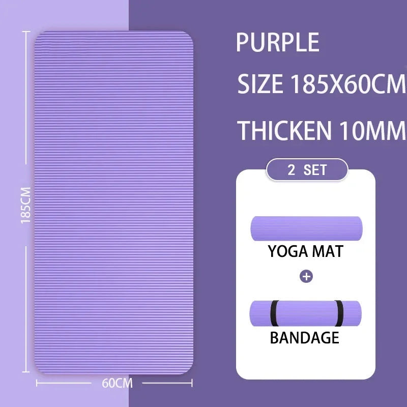 20mm Thick NBR Yoga Mat Moisture-proof Outdoor Non-Slip Durable Camping Picnic Mat 2000x600x20mm Exercise Gym Fitness Workout