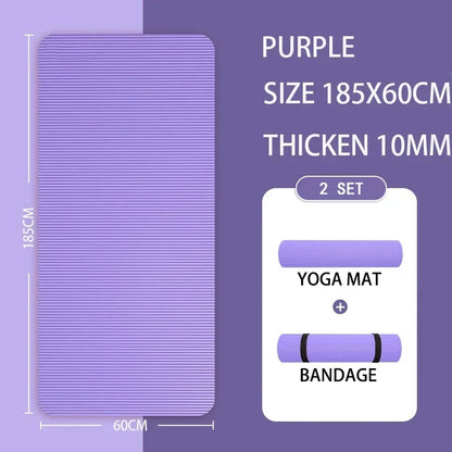 20mm Thick NBR Yoga Mat Moisture-proof Outdoor Non-Slip Durable Camping Picnic Mat 2000x600x20mm Exercise Gym Fitness Workout