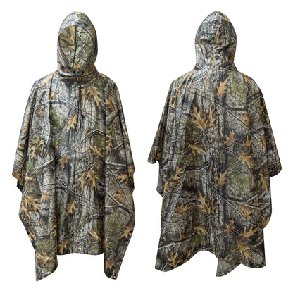 Rain Coat Women Men Simulation Tree Breathable Outdoor Raincoats Poncho Waterproof Rain Hiking Hunting Camp Fishing Gear Cover