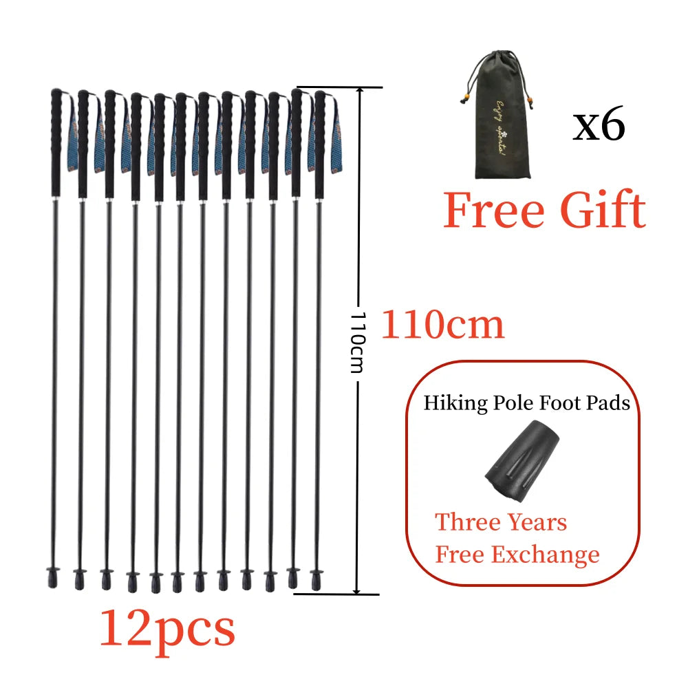 110g 120g 130g Turstaver i Karbonfiber Ultralette Turstaver Sammenleggbare Vandrestaver Bærbare Turstaver Campingtur