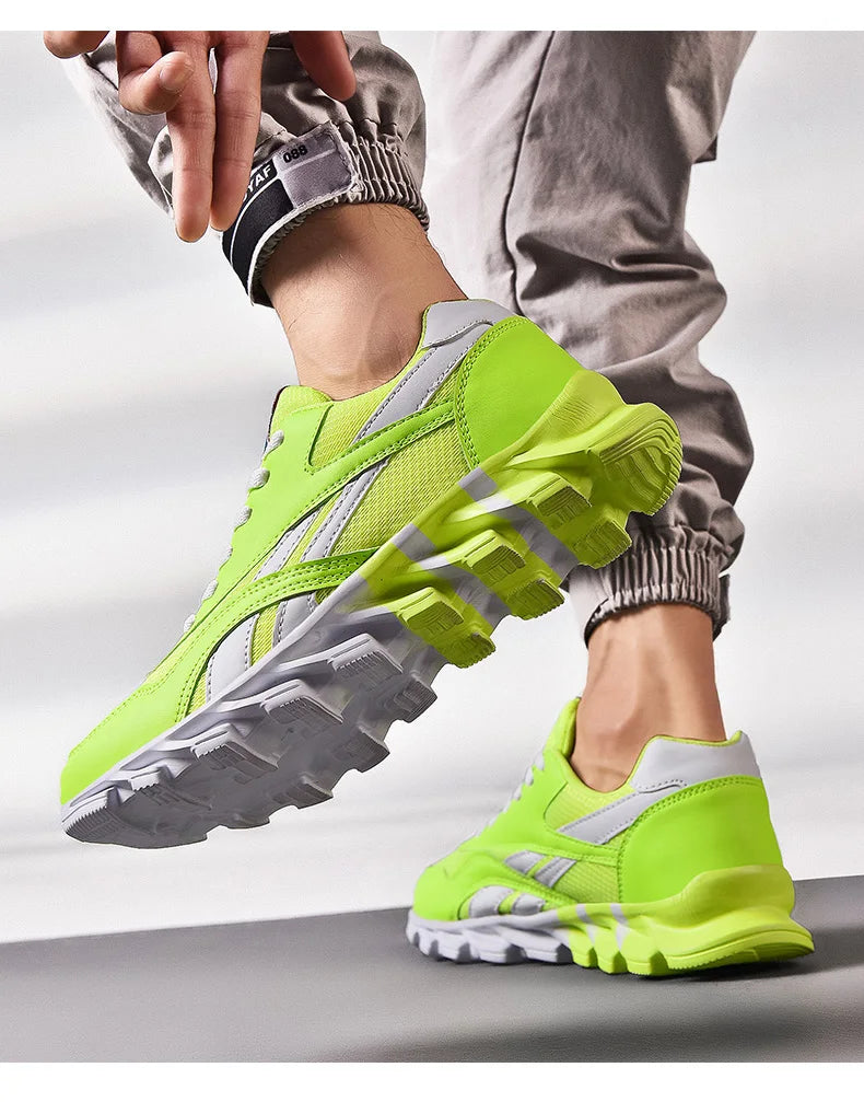 Men's Casual Sports Shoes Cushioning Women's Breathable Lightweight Sneakers for City Commute & Fitness Training Large Size