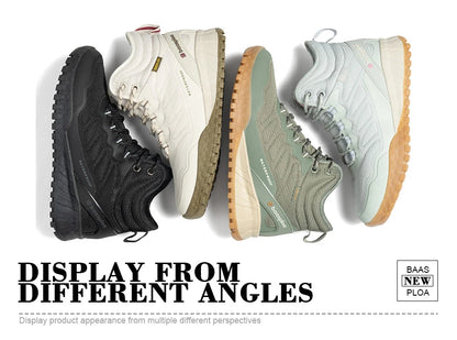 Baasploa Winter Women Sneakers Plush Warm Snow Boots Non-Slip Waterproof Shoes Women Outdoor Boots Walking Shoes