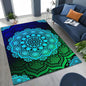 2026 Rainbow Mandala Flower Chakras Yoga Bohemia Art Rug for Bedroom Living Room Sofa Home Doormat Decor,Kid Non-slip Floor Mat