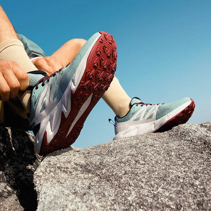 361 Degrees Yushan 2.0 Men Running Shoes New Leather Hiking Cushioning Light Breathable Outdoor Jogging Male Sneakers 672512234