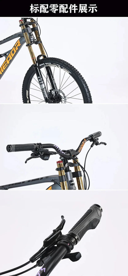26 inch soft tail mountain bike  air pressure shock absorption outdoor bicycle 11-speed MTB oil brake downhill off-road racing