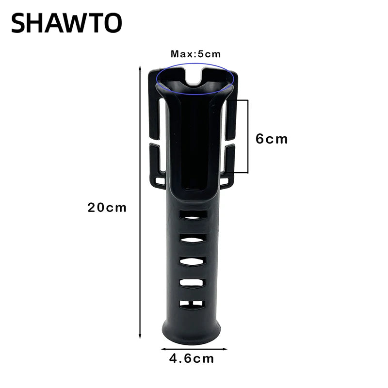 Shawto Multi-function Nylon Belt Rod Holder Portable Pole Inserter Fishing Rod Pesca Rack Quick Belt Holder Inserting Device