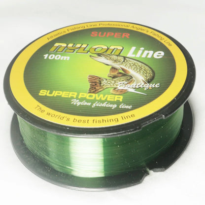 100M  Carp Green Nylon Fishing Line Super Strong Monofilament line Japanese Material Saltwater Carp Fishing leader line
