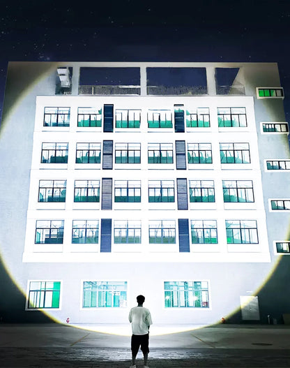 10000mAh High Power LED Flashlights Type-C Rechargeable LED Torch  5000M Ultra Powerful Flashlight Outdoor Tactical Lantern