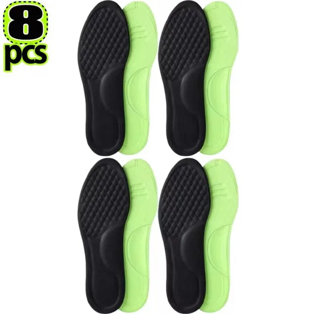 12/2pcs Soft Memory Foam Orthopedic Insoles Deodorizing Insole for Shoes Sports Absorbs Sweat Antibacterial Shoe Accessories
