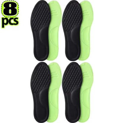 12/2pcs Soft Memory Foam Orthopedic Insoles Deodorizing Insole for Shoes Sports Absorbs Sweat Antibacterial Shoe Accessories