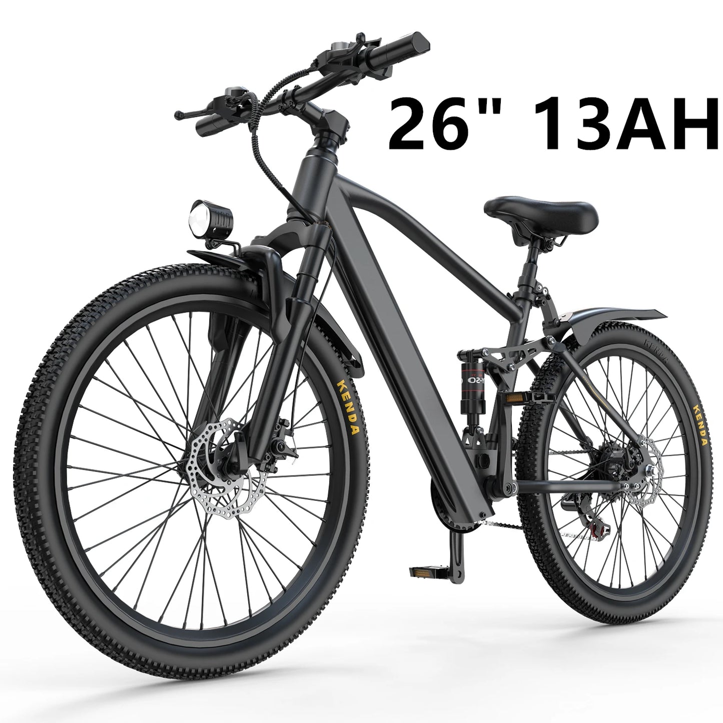 26" 24" Electric Motorcycles Mountain Bike for Adults 36V 374Wh/468Wh Battery,500W Motor Bicycle, 21-Speed 30 Miles Range Ebikes