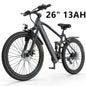 26" 24" Electric Motorcycles Mountain Bike for Adults 36V 374Wh/468Wh Battery,500W Motor Bicycle, 21-Speed 30 Miles Range Ebikes
