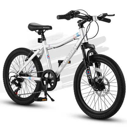 20 Inch Children's Mountain Bike With 7 Speed Sports for 7-15 Year Old Boys and Girls Sports Bicycles with Front dc brake