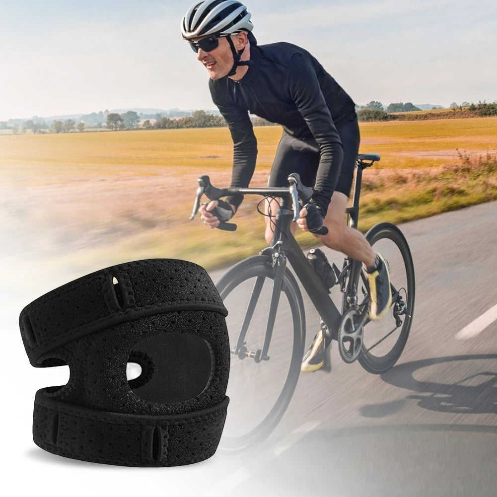 1/2Pcs Kneepad Stabilizer Fitness Knee Pads Adjustable Compression Knee Support Brace Open Patella Support Strap for Workout