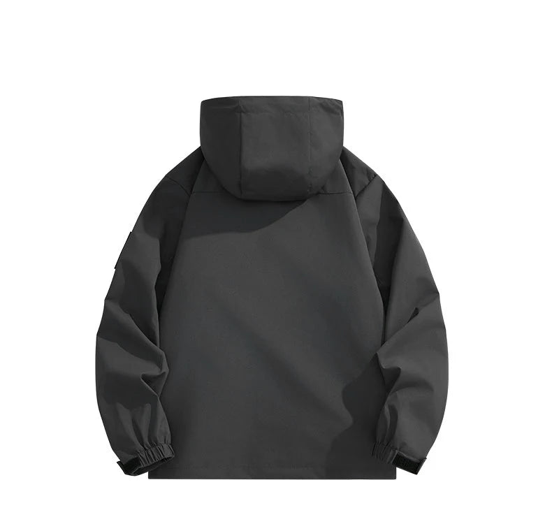 CHRLCK Men Women Hiking Jackets Waterproof Large Size Spring Autumn Windbreaker Camping Climbing Outdoor Coats Unisex