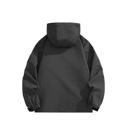 CHRLCK Men Women Hiking Jackets Waterproof Large Size Spring Autumn Windbreaker Camping Climbing Outdoor Coats Unisex