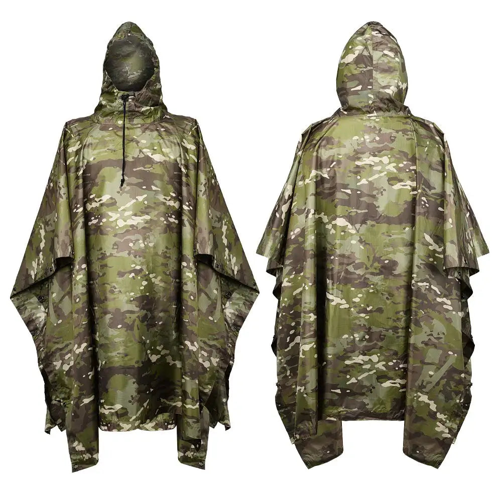 Rain Coat Women Men Simulation Tree Breathable Outdoor Raincoats Poncho Waterproof Rain Hiking Hunting Camp Fishing Gear Cover