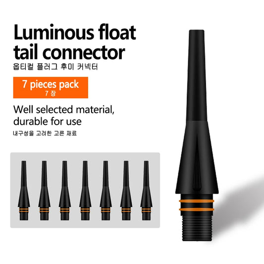 7PCS Float Head CR316/322 Normal Buoy Head Electronic Luminous DIY Bobber 1.2mm1.5mm Nuts Head Fishing Tool Without Battery