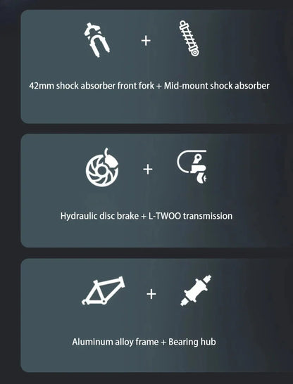 27.5-inch soft tail Mountain Bicycle Full Suspension Downhill Bike Double disc brake All Mountain Enduro Bike DH 33 speed MTB