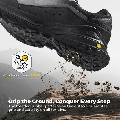 FitVille Men'S Extra Wide Walking Training Shoes Hiking Shoes Lightweight Casual Non-Slip Sports Shoes For Mountaineering