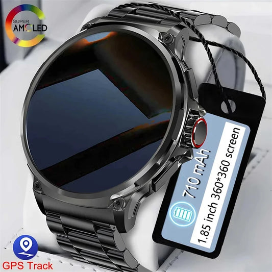 2025 New Sports GPS Military Smart Watch Men 710mAh Battery Ultra GPS Smart watches For Men Women Compass Watches Waterproof NEW