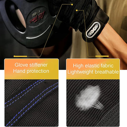 1 Pair Workout Gloves, Antislip Weight Lifting Gloves, Superior Grip & Palm Protection for Weightlifting, Fitness, Gym, Cycling