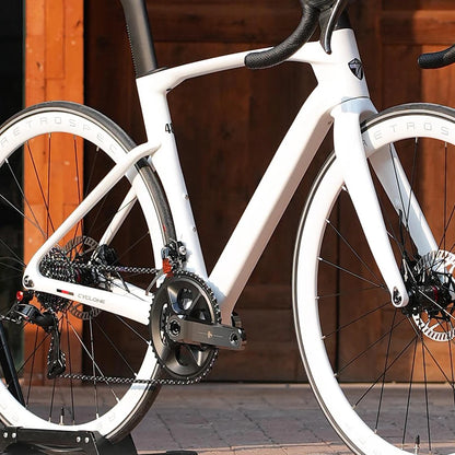 TWITTER CYCLONE Carbon Wheel Road Bike 2X12S SENSAH Derailleur Adult Men's Carbon Hydr Disc Bicycle With Inner-Cables Routing