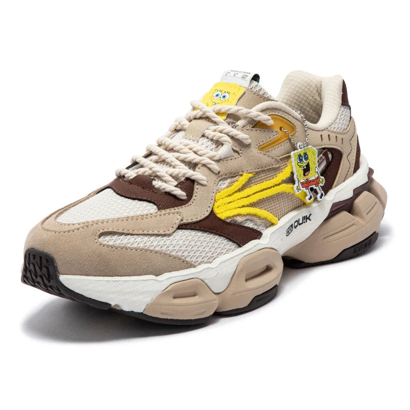 361 Degrees Men Casual Sports Shoes Summer Mesh Breathable Outdoor Comfortable Retro Light Thick-soled Male Sneakers 672436773