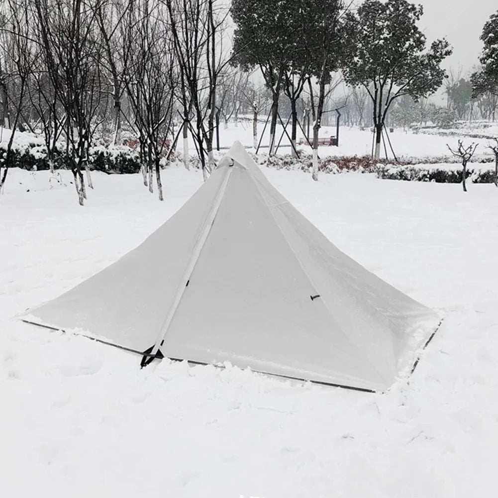 Camping Outdoor Ultralight Tipi Teepee Tent Pyramid Double Layer Bushcraft 1 Person Tents Hot Tent Waterproof