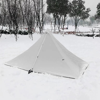 Camping Outdoor Ultralight Tipi Teepee Tent Pyramid Double Layer Bushcraft 1 Person Tents Hot Tent Waterproof