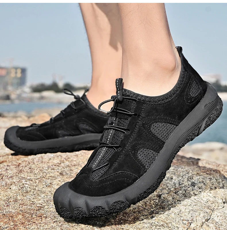 Summer Men Outdoor Shoes For Hiking Tourism Trekking Walking Sneakers Climbing Mountain Trail High Quality