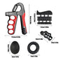 5-60KG Adjustable Hand Gripper Set Counting Hand Forearm Trainer Hand Strength Wrist Strength Finger Strength Device For Fitness