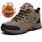 Unisex Winter Plush High Top Hiking Shoes Women Outdoor High Quality Keep Warm Snow Casual Sneakers Men Non-slip Trekking Boots