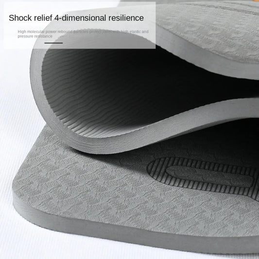 Anti-noise Jump Rope Mat Cushioning TPE Yoga Fitness Mats with Position Line Sweat Proof Skipping Mat Pilates Exercise