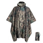 2025 Best-selling cross border three-in-one cloak raincoat adult outdoor hiking polyester multifunctional rain poncho