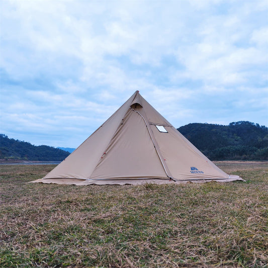 5-8 People Tipi Hot Tent with Stove Jack Camping Pyramid Teepee Tent for Camping Backpacking Hiking Tipi Tent with Stove Jack