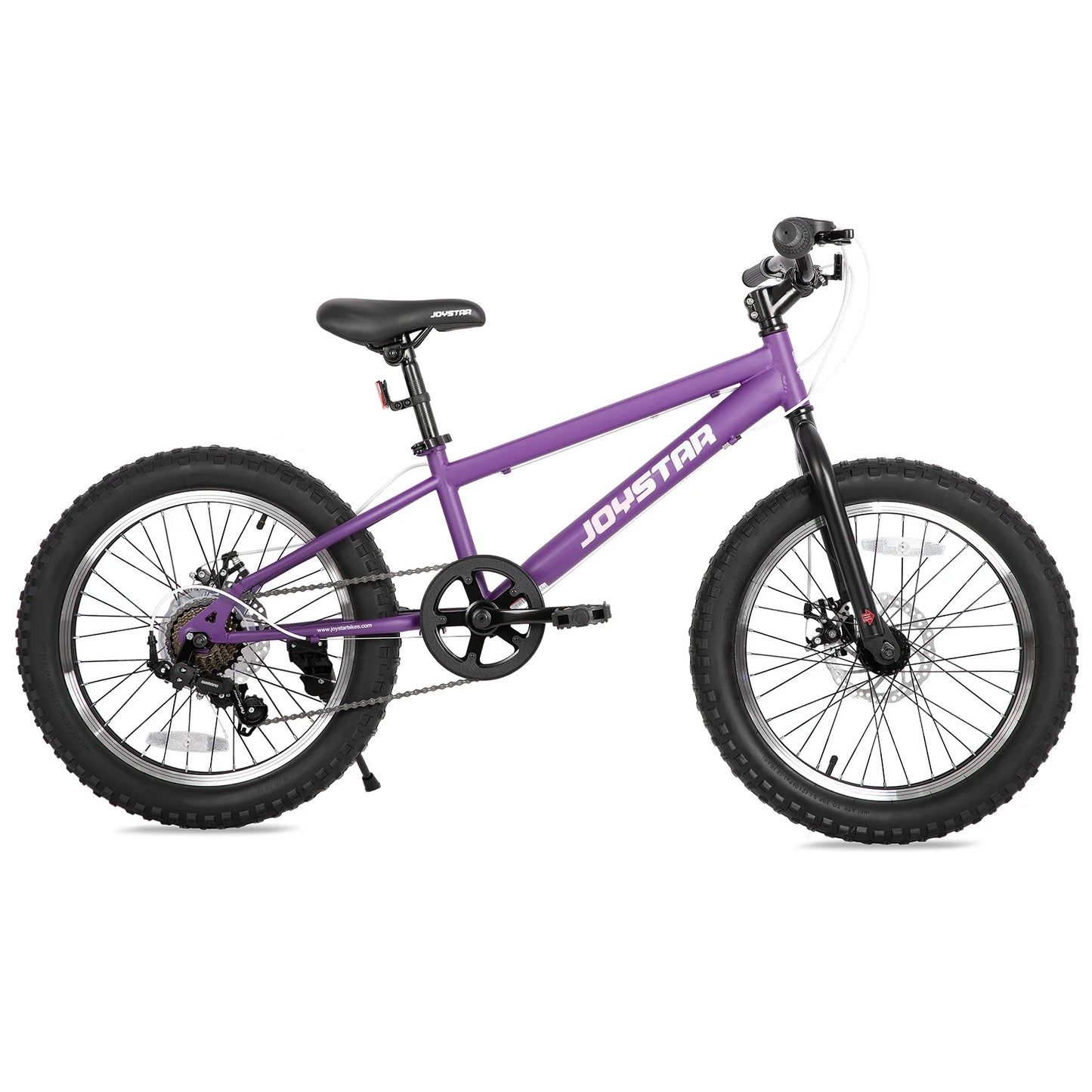 JOYSTAR 20 Inch Mountain Bike for Kids Ages 7-12 Year Old, Fat Tires, 7 Speed Shimano Drivetrain, Disc Brakes, Fat Tire Bicycles
