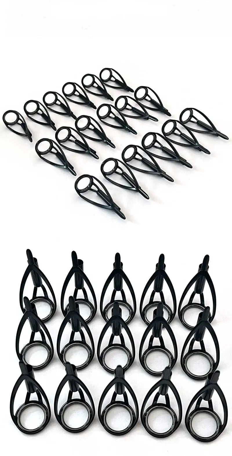 TN100 5PCS BCRLST Fishing Tip Guides Building Fishing Rod Guides Ring Saltwater Repair Kit For Fishing Replacement Accessories