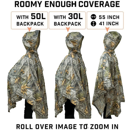 Rain Coat Women Men Simulation Tree Breathable Outdoor Raincoats Poncho Waterproof Rain Hiking Hunting Camp Fishing Gear Cover