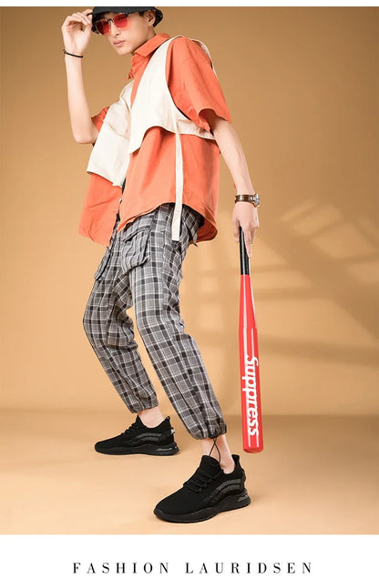 Summer Breathable Comfortable Elevator Sneakers Height Increase Shoes for Men Lift Insoles 7CM Hidden Heels Lift Sports Taller