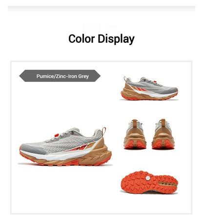 361 Degrees Yushan PRO Men Running Shoes Durable Hiking Cushioning Breathable Non-slip Outdoor Jogging Male Sneakers 672522250