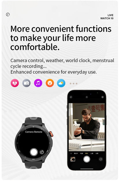 IGPSPORT LW10 Cycling Running Watch Sports GPS Location Route Navigation Calling Heart Rate Monitor AMOLED Screen Fitness Data