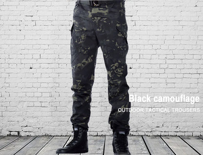 Mens Waterproof Cargo Pants Elastic Multiple Pocket Military Male Trousers Outdoor Joggers Pant Plus Size Tactical Pants Men